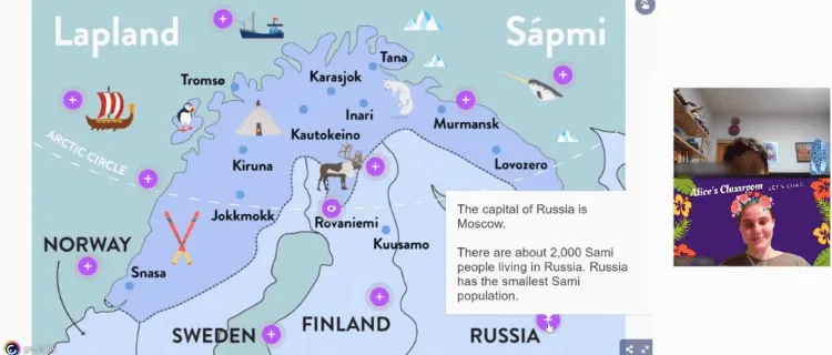 A map of Lapland from one of Alice's classes
